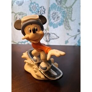 Lenox Disney Mickey's Snowboarding Adventure Figurine 5"H New No Box